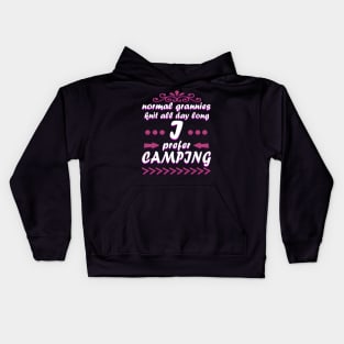 Grandma Retirement Caravan Pension Camping Kids Hoodie